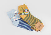 4 Pairs of Japanese Anime Miyazaki Patterned Half Crew Socks Women's Socks